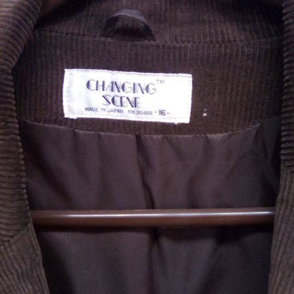 Changing Scene Brown Corduroy Jacket with Pockets - Picture 8 of 8